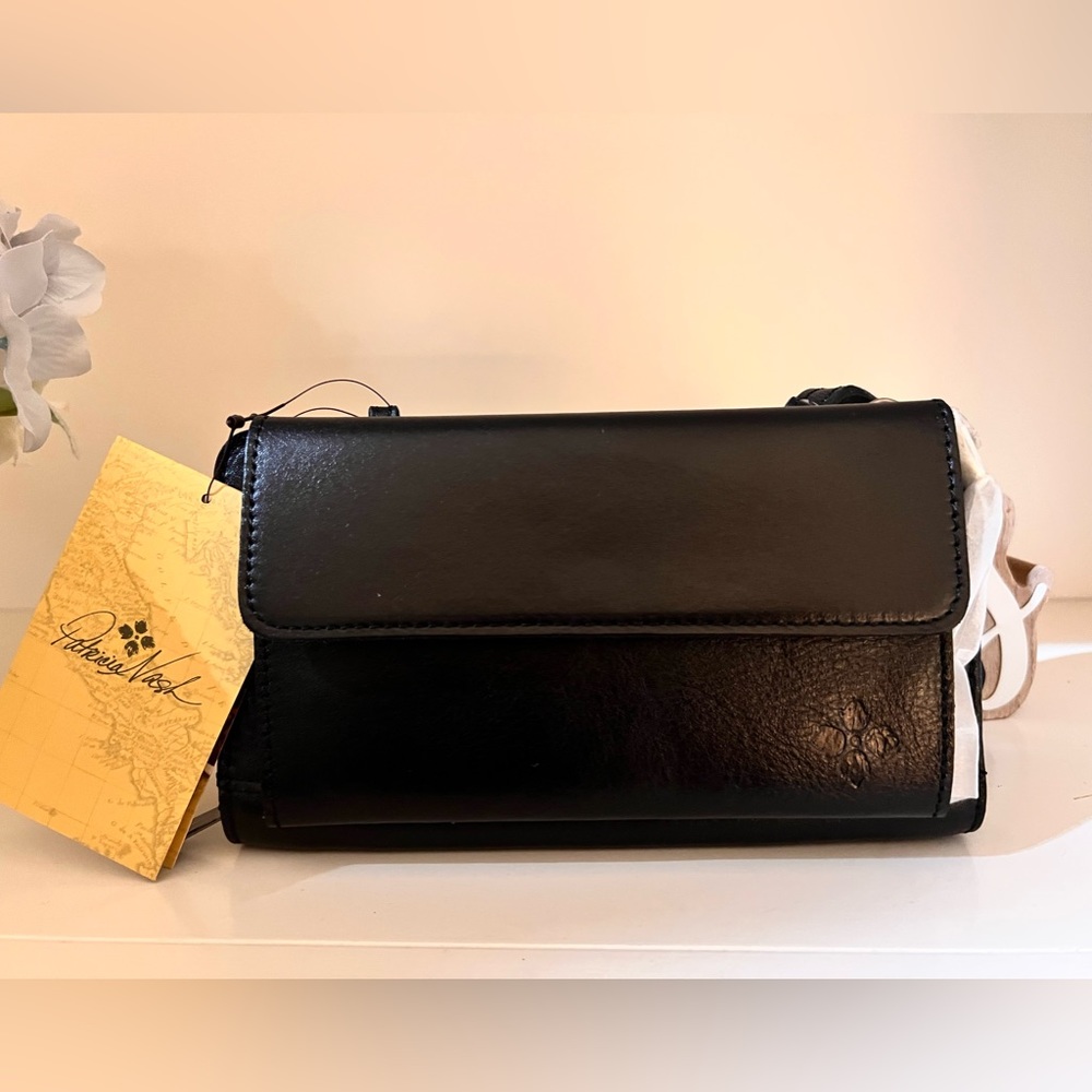 🎉LAST PIECE 🎉 PATRICIA NASH Alberese Leather Organizer Crossbody black